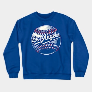 Los Angeles California Baseball Sports Fan Crewneck Sweatshirt